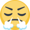 Face With Steam From Nose emoji on Facebook
